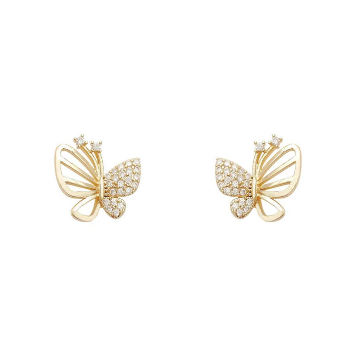 Emily & Isabella Brooks | Zircon Butterfly Stud Earrings