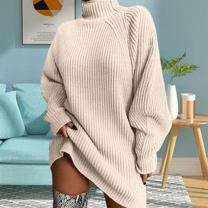 Emily & Isabella Brooks | Turtleneck Sweater Dress, Winter, Women's