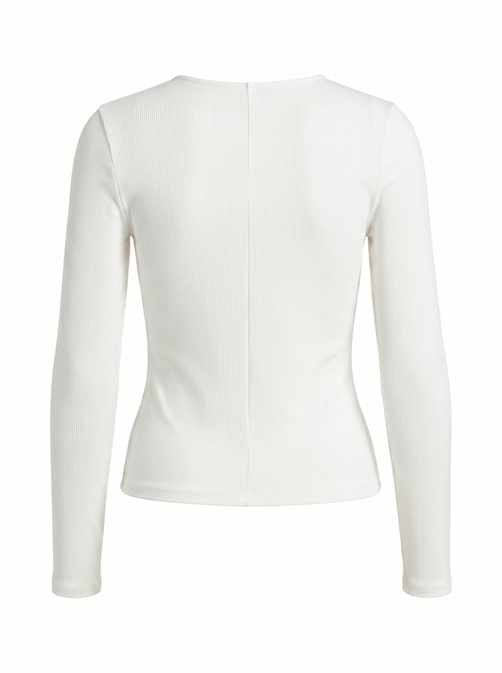 Emily & Isabella Brooks | Long Sleeve Top with Piping