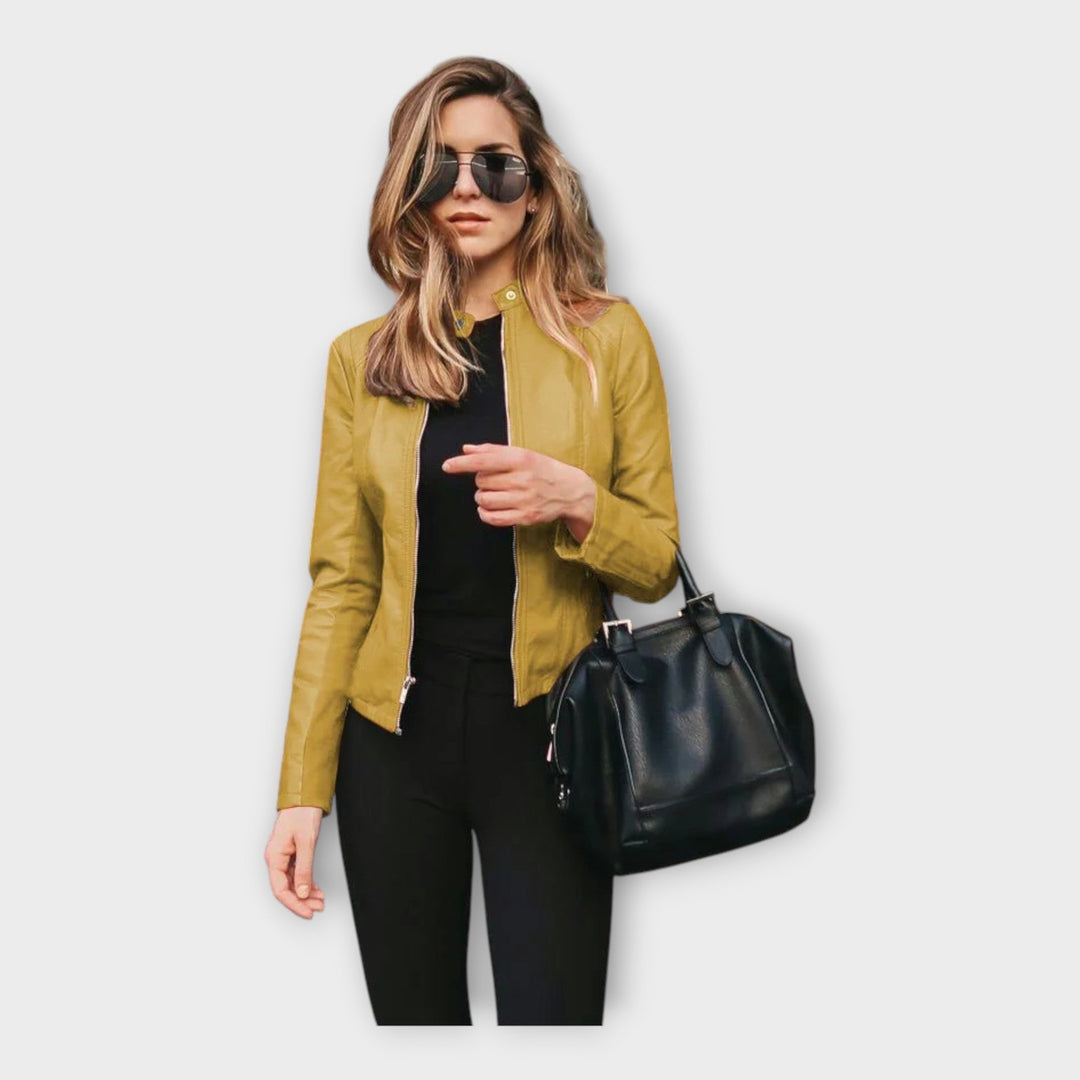 Emily & Isabella Brooks | Leather Jacket in Modern Fit
