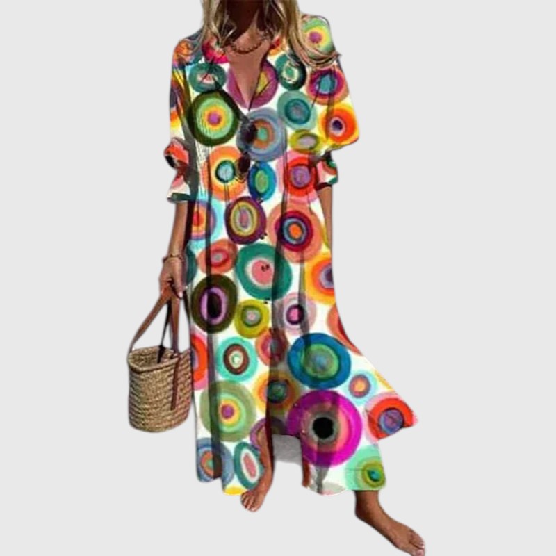 Emily & Isabella Brooks | Maxi Dress in Bloom Boldly Print