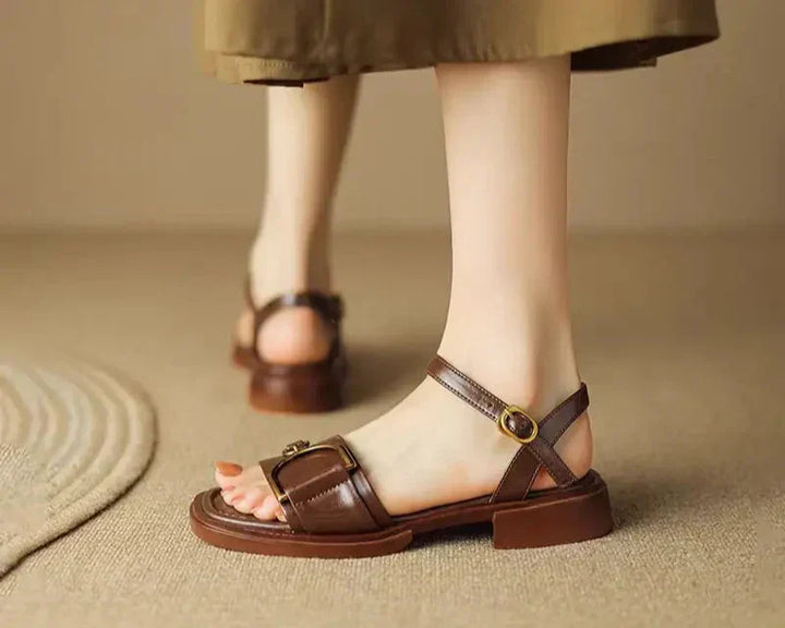 Emily & Isabella Brooks | Buckled Flat Sandals