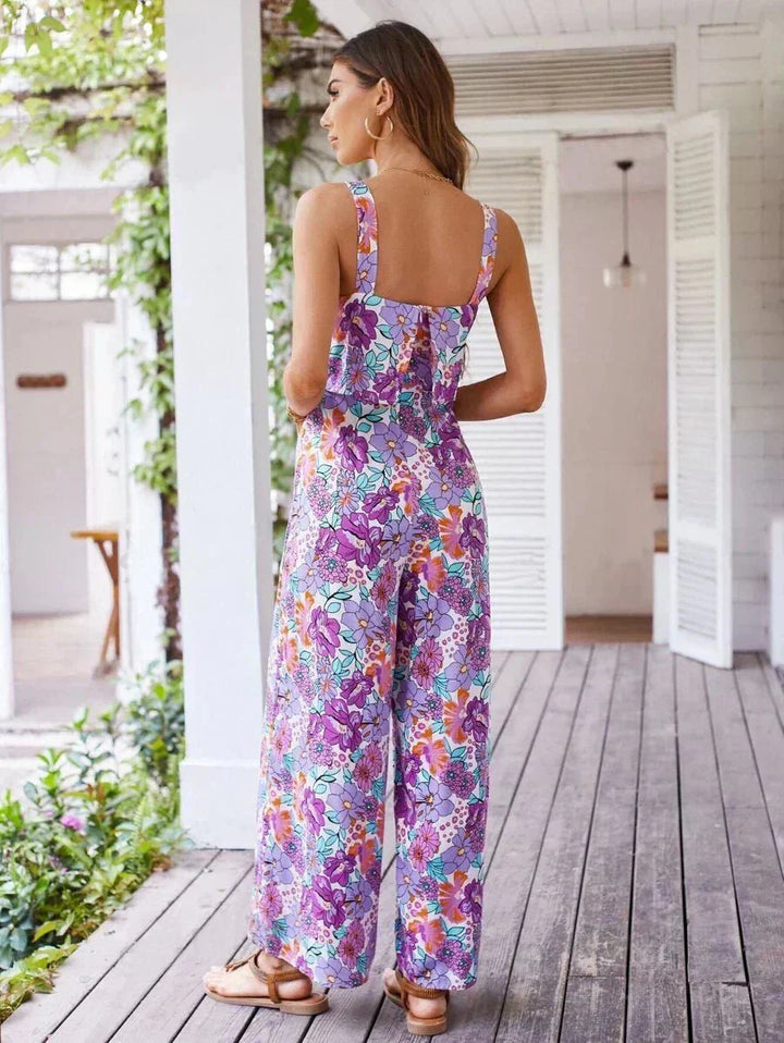 Emily & Isabella Brooks | Floral Wide-leg Jumpsuit