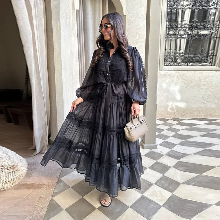 Emily & Isabella Brooks | Embroidery Maxi Dress