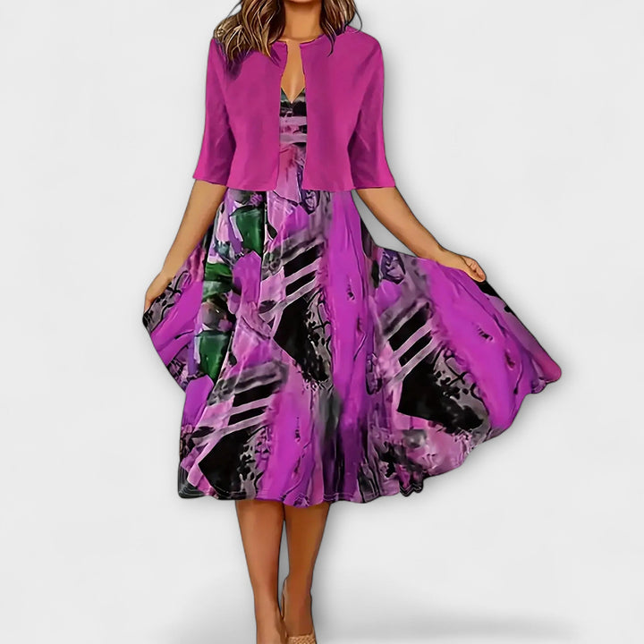 Emily & Isabella Brooks | Midi Dress with Blazer