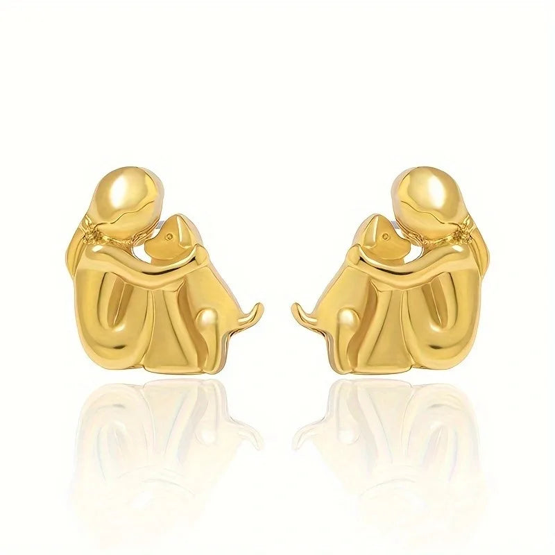 Emily & Isabella Brooks | Two-Tone Hug Earrings