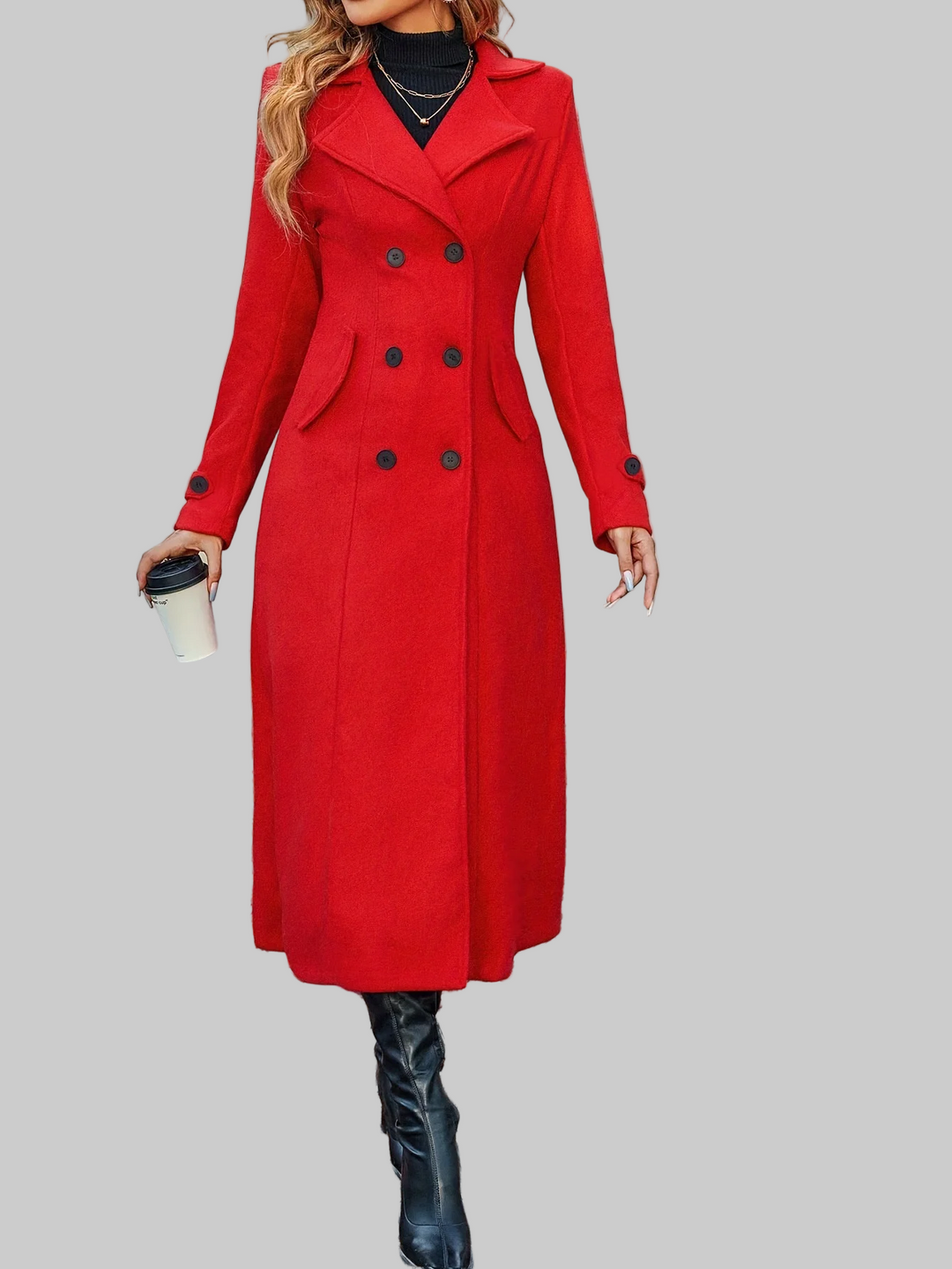 Emily & Isabella Brooks | Double-Breasted Wool Coat