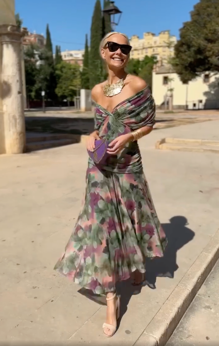 Emily & Isabella Brooks | Elegant Women's Dress | Long Floral Dress