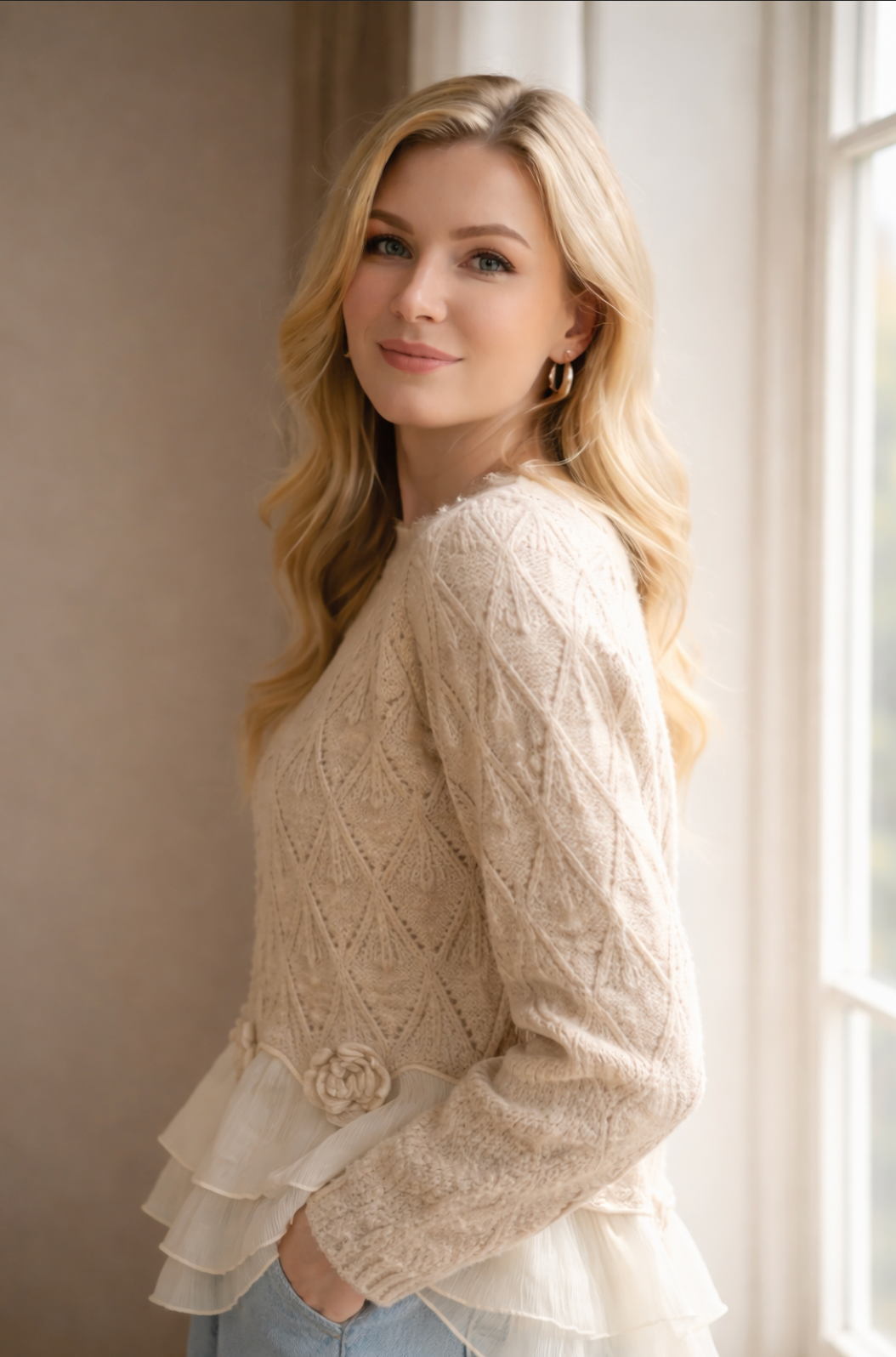 Emily & Isabella Brooks | Ruffle Cardigan