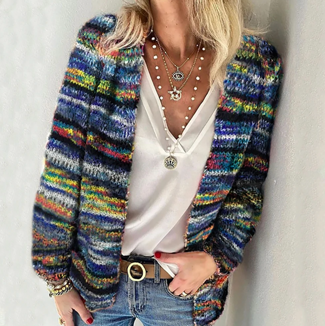 Emily & Isabella Brooks | Cozy Multicolor Cardigan