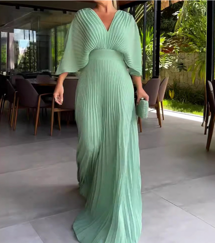 Emily & Isabella Brooks | Floating Ribbed Maxi Dress