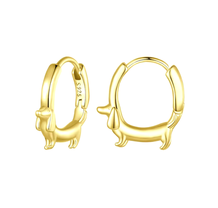 Emily & Isabella Brooks | Dachshund Hoop Earrings