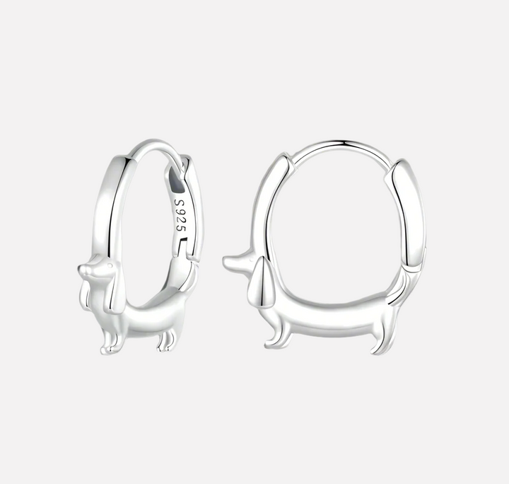 Emily & Isabella Brooks | Dachshund Hoop Earrings
