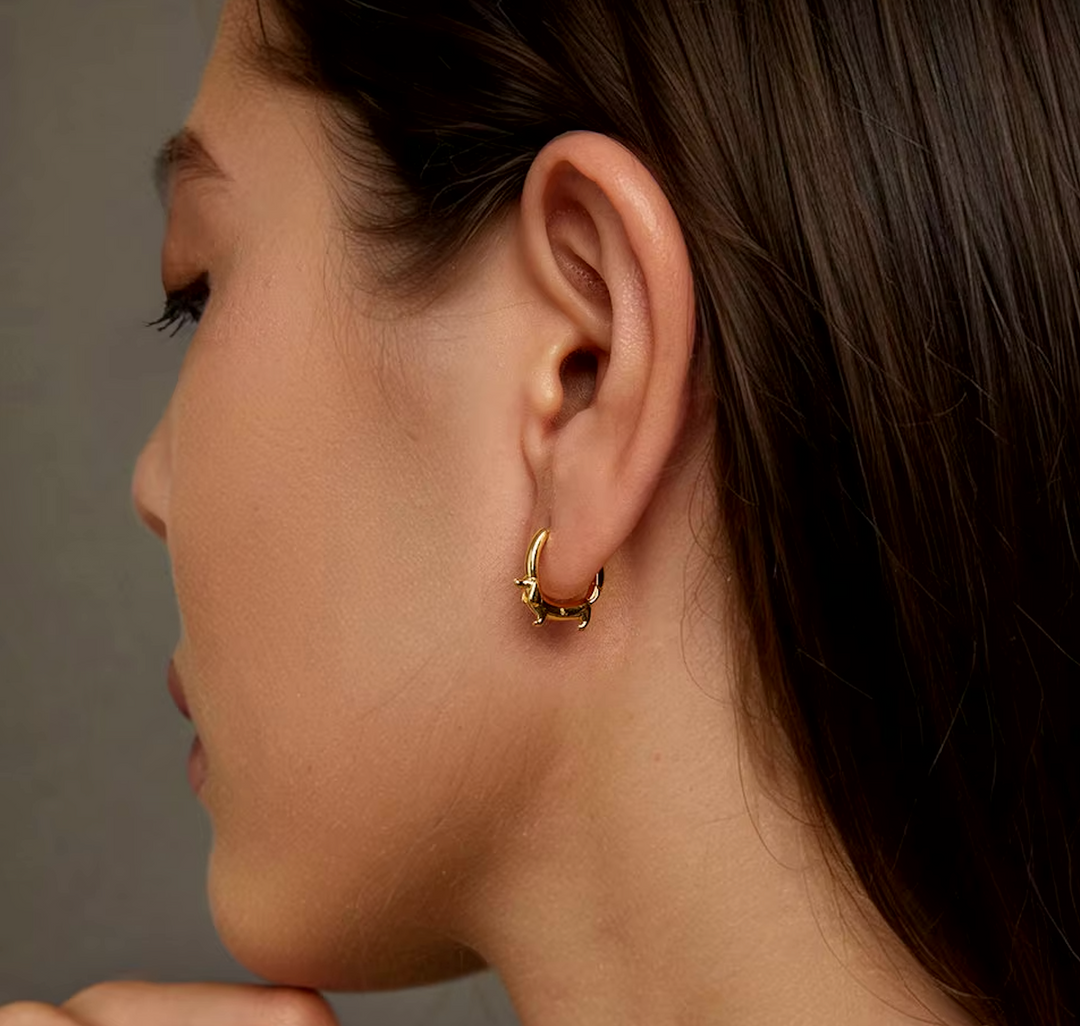 Emily & Isabella Brooks | Dachshund Hoop Earrings