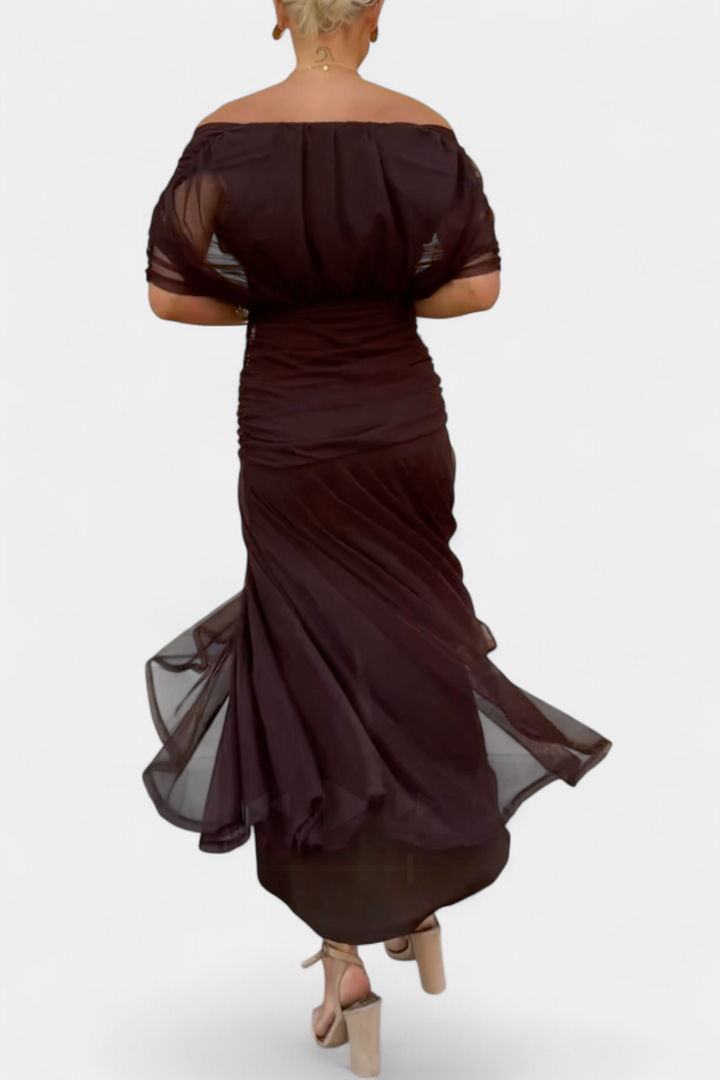 Emily & Isabella Brooks | Elegant Dress with V-Neckline