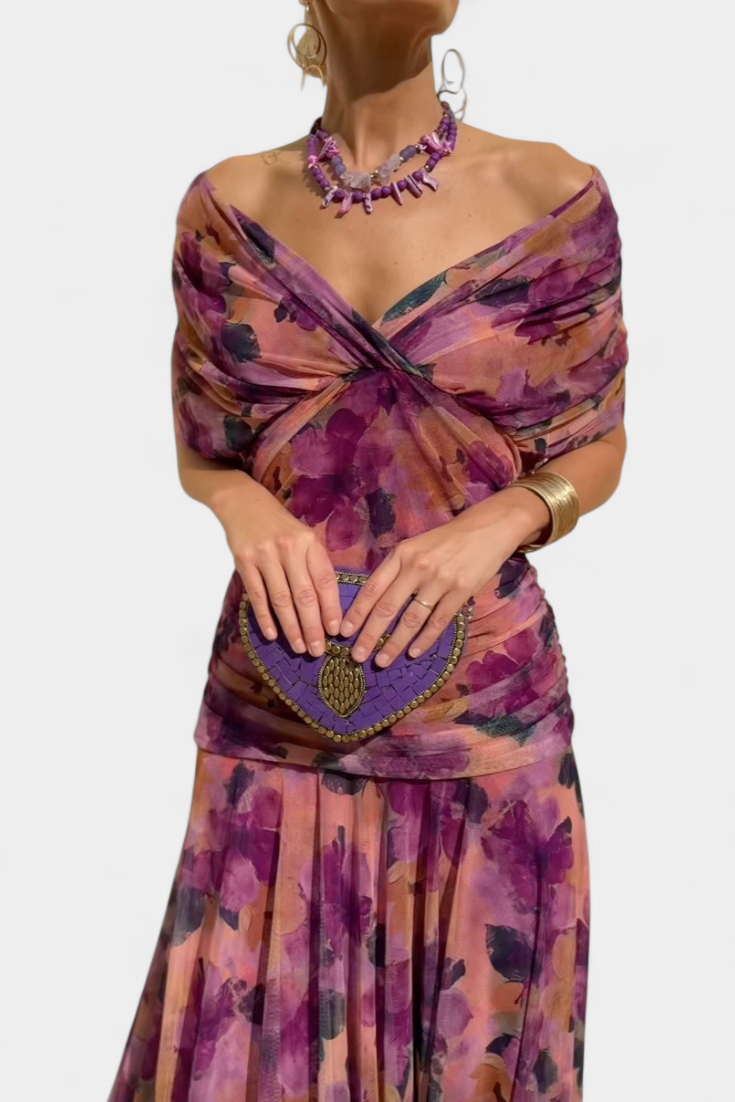 Emily & Isabella Brooks | Elegant Dress with V-Neckline