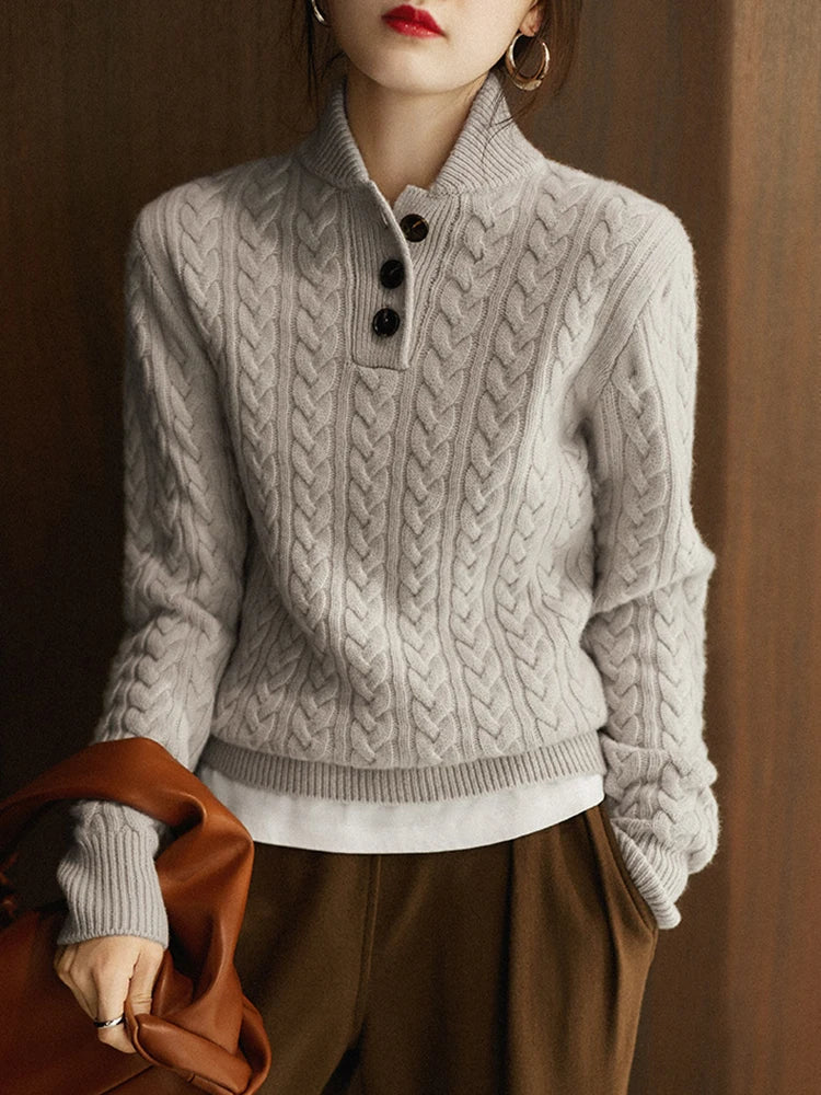 Emily & Isabella Brooks | Button-Up Sweater