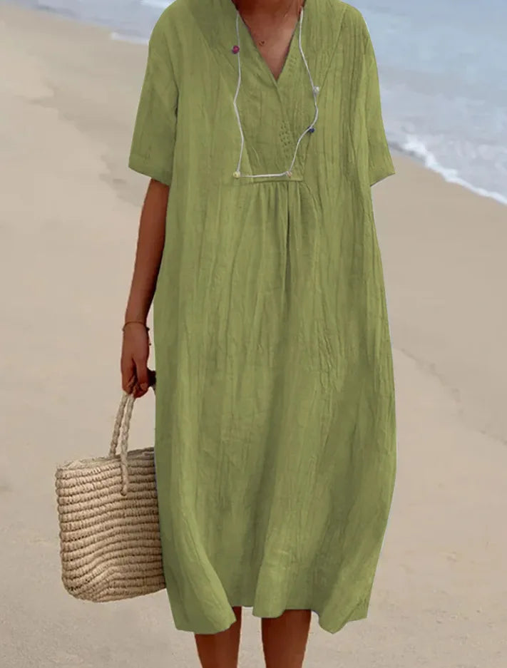 Emily & Isabella Brooks | Relaxed Textured Maxi Dress