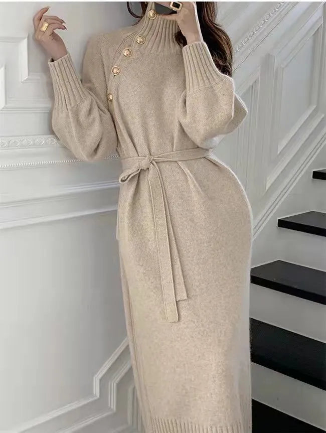 Emily & Isabella Brooks | Women's Sweater Dress, Winter, Batwing Sleeves