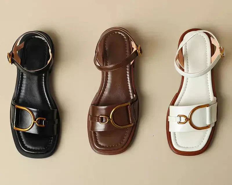 Emily & Isabella Brooks | Buckled Flat Sandals