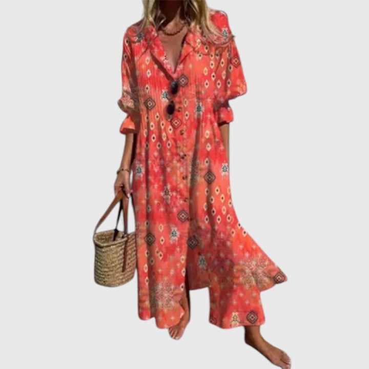 Emily & Isabella Brooks | Maxi Dress in Bloom Boldly Print