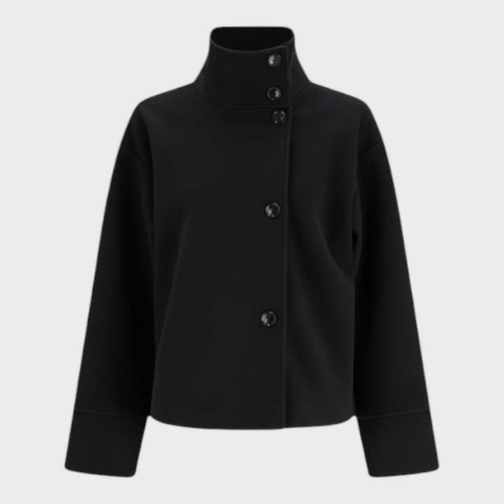 Emily & Isabella Brooks | High-Neck Buttoned Jacket