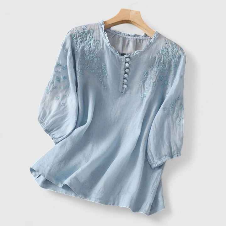 Emily & Isabella Brooks | Button-Front Blouse