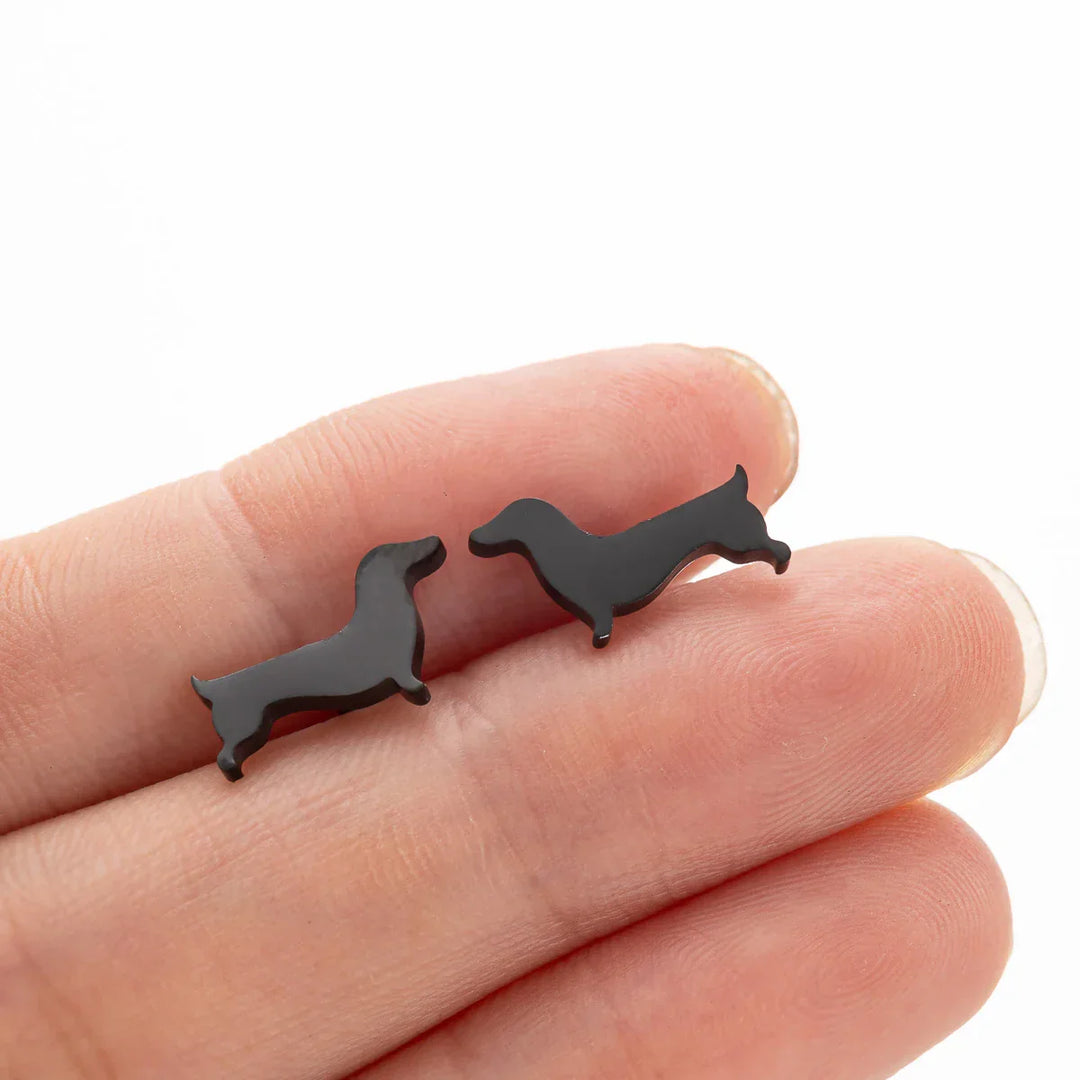 Emily & Isabella Brooks | Dachshund Stud Earrings