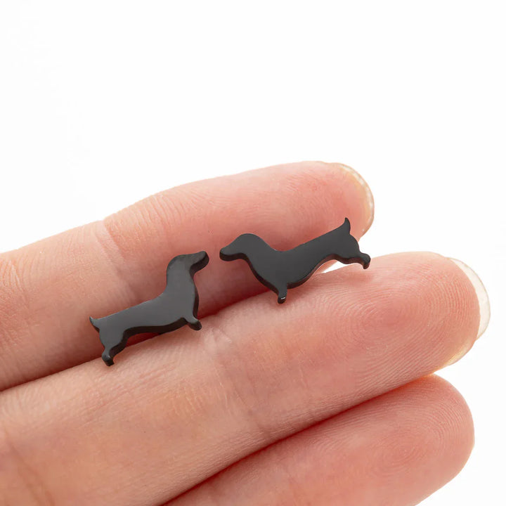 Emily & Isabella Brooks | Dachshund Stud Earrings