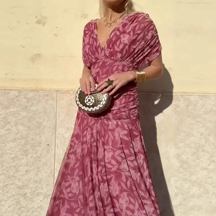 Emily & Isabella Brooks | Elegant Dress with V-Neckline