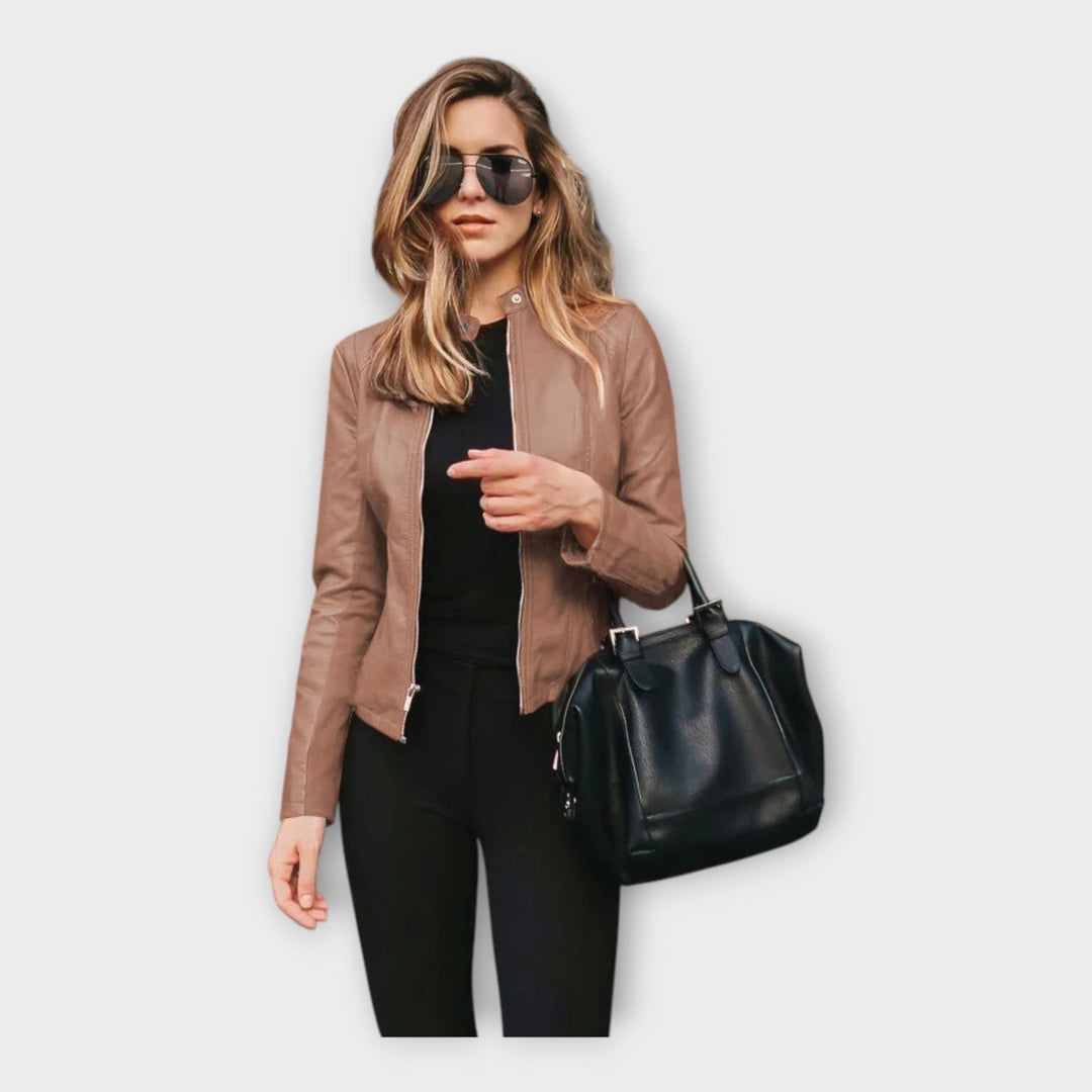 Emily & Isabella Brooks | Leather Jacket in Modern Fit