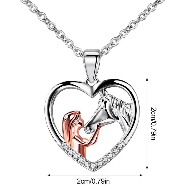 Emily & Isabella Brooks | Heart Zircon Necklace