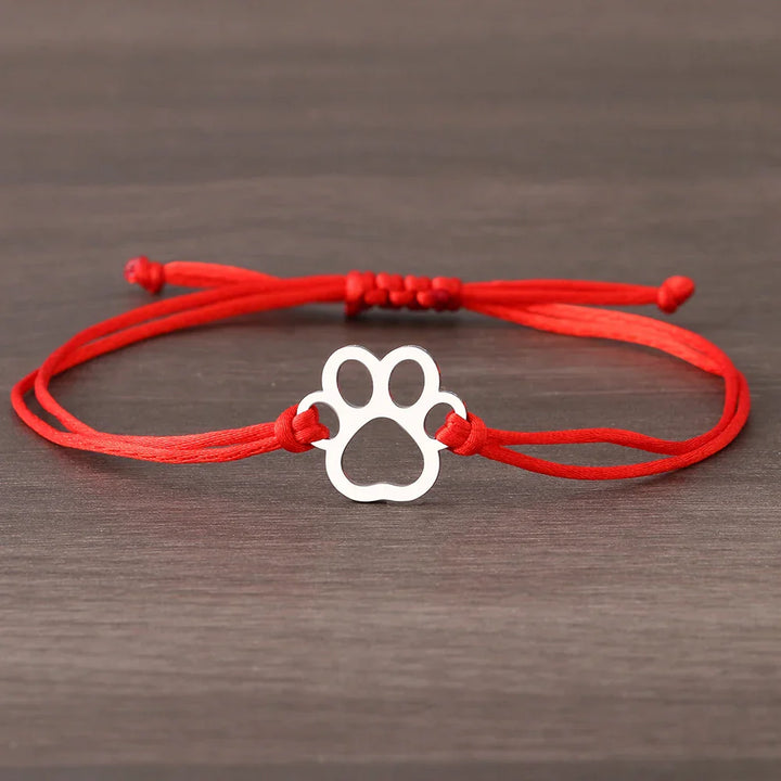 Emily & Isabella Brooks | Adjustable Cord Bracelet in Black and Red