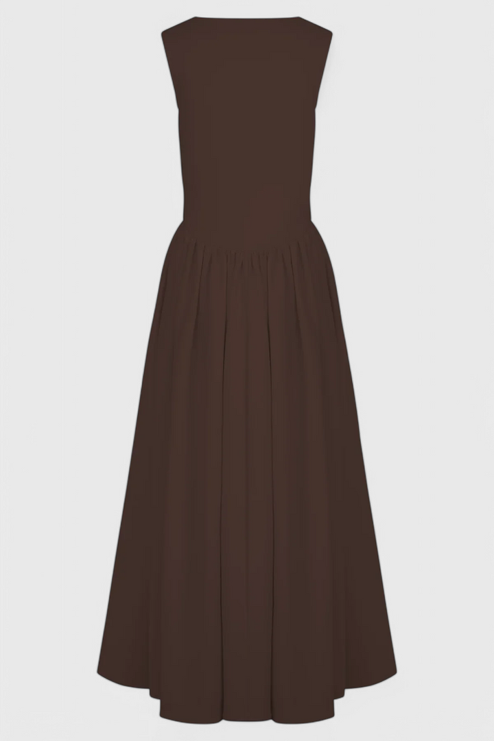 Emily & Isabella Brooks | Midi Dress with Square Neckline