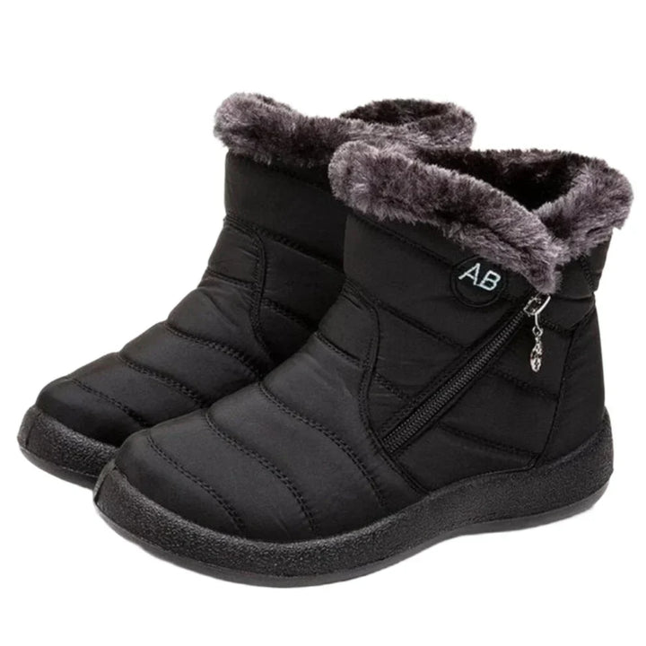 Emily & Isabella Brooks | Women's Waterproof Warm Snow Boots, Flat Heel, Side Zipper