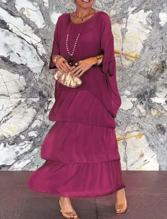 Emily & Isabella Brooks | Elegant Flowing Maxi Dress