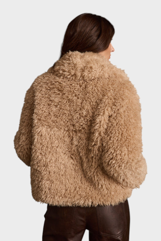 Emily & Isabella Brooks | Camel Fur Jacket