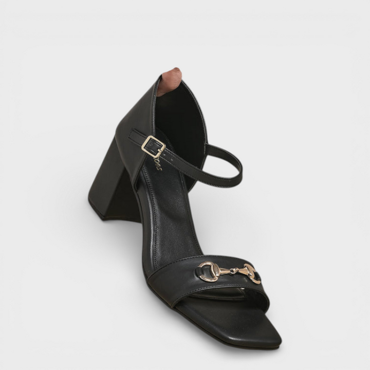 Emily & Isabella Brooks | Black Heels with Buckle
