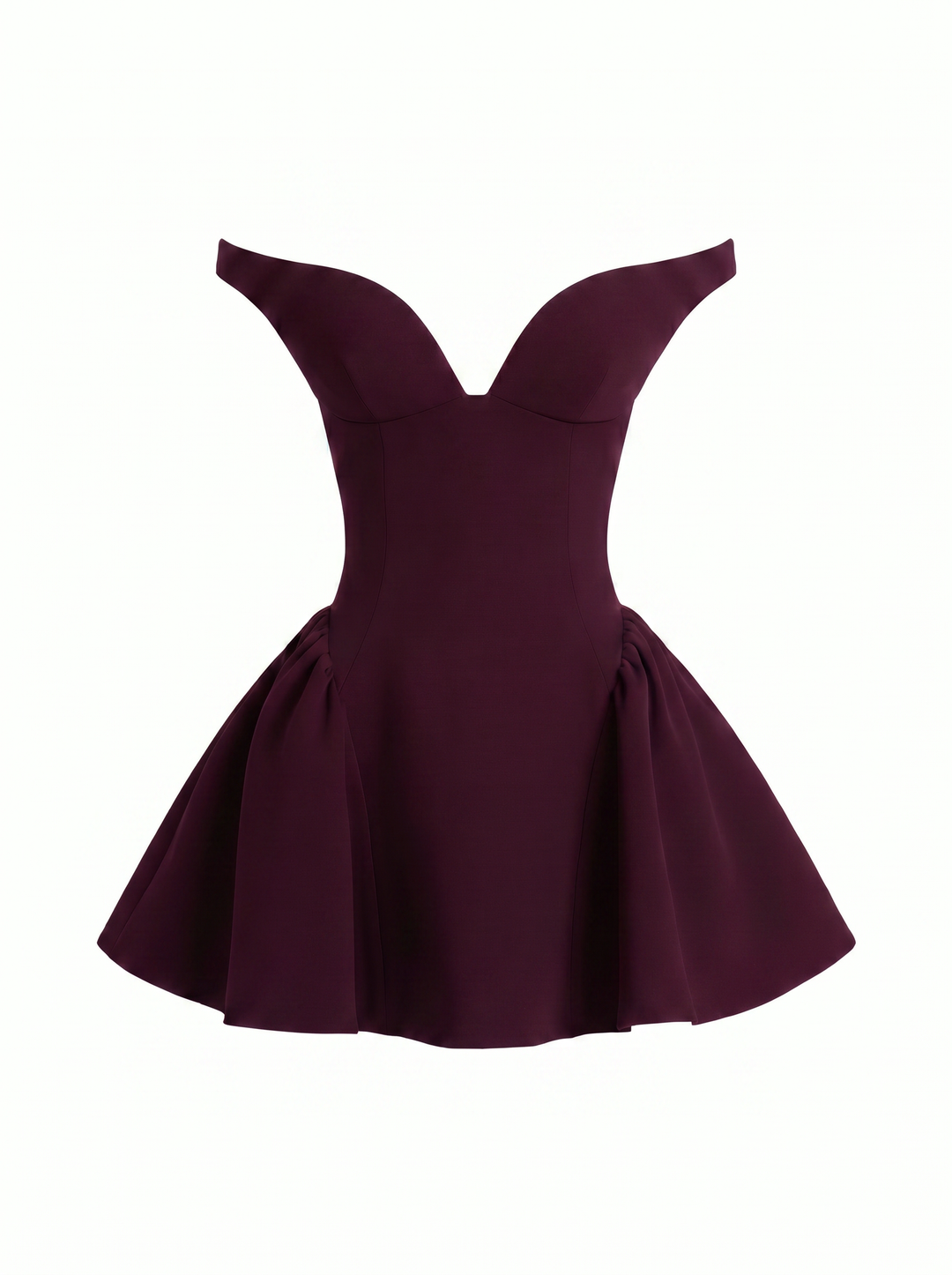 Emily & Isabella Brooks | Satin Slim Fit Off Shoulder Dress