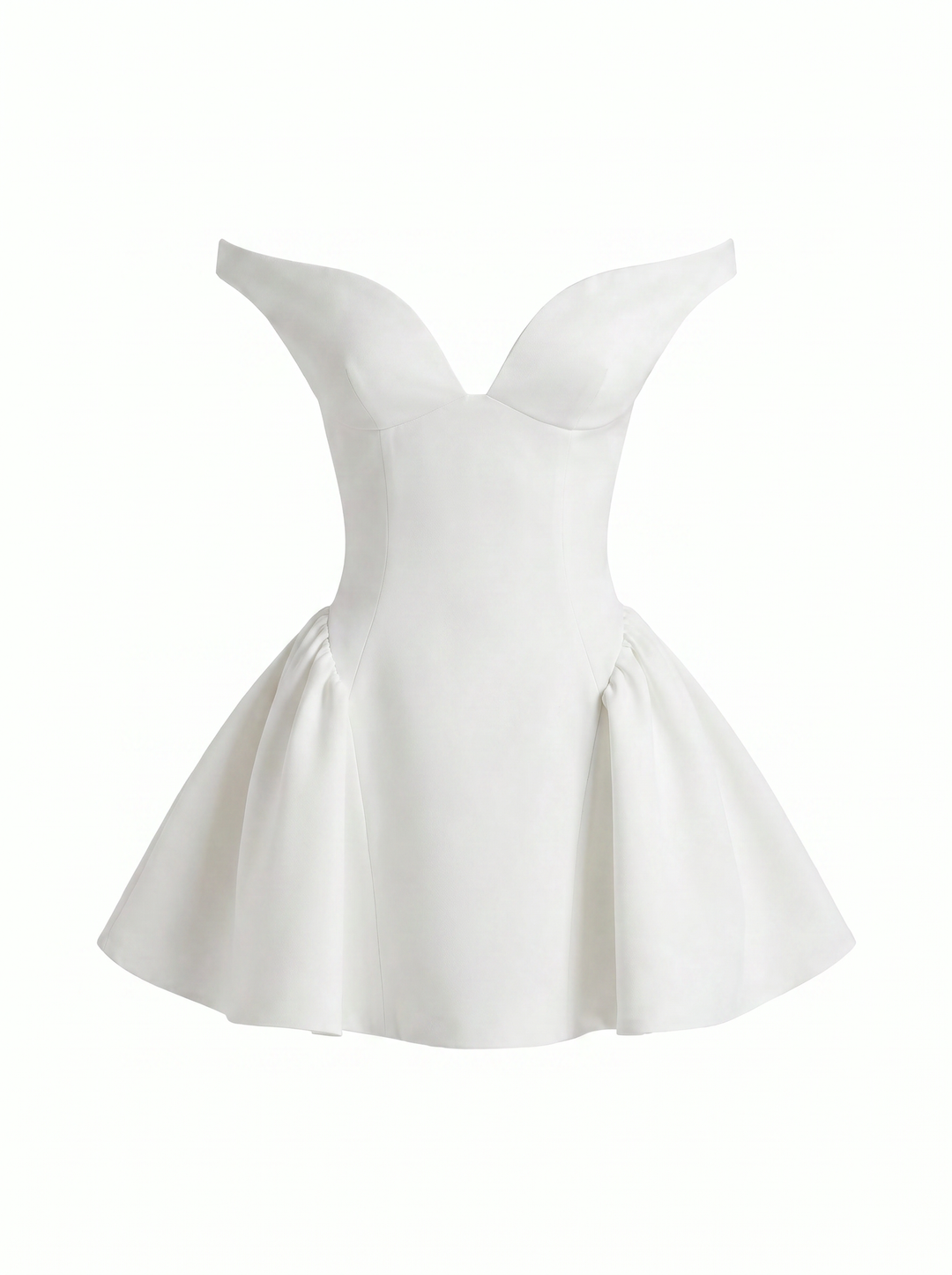 Emily & Isabella Brooks | Satin Slim Fit Off Shoulder Dress
