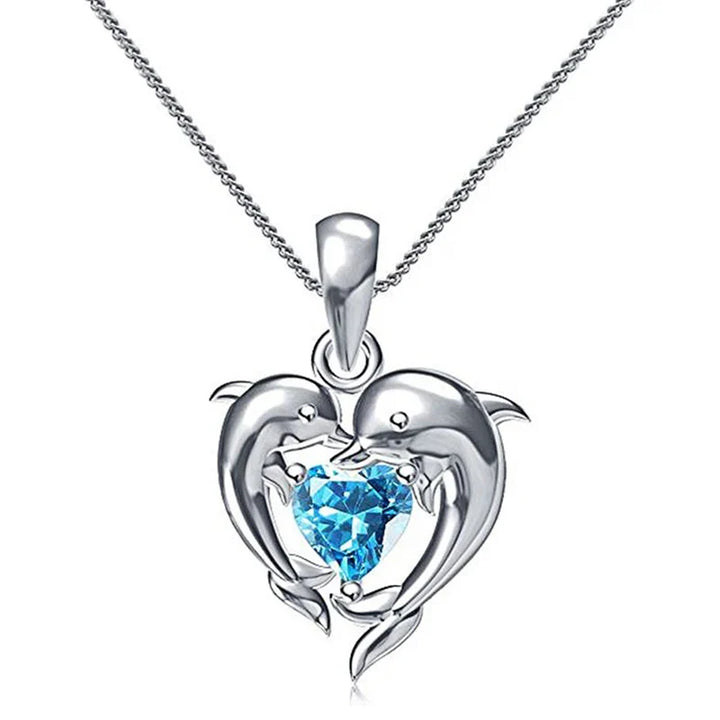 Emily & Isabella Brooks | Blue Heart Necklace