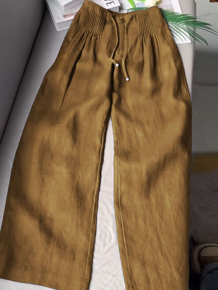 Emily & Isabella Brooks | Pleated Comfort Fit Pants