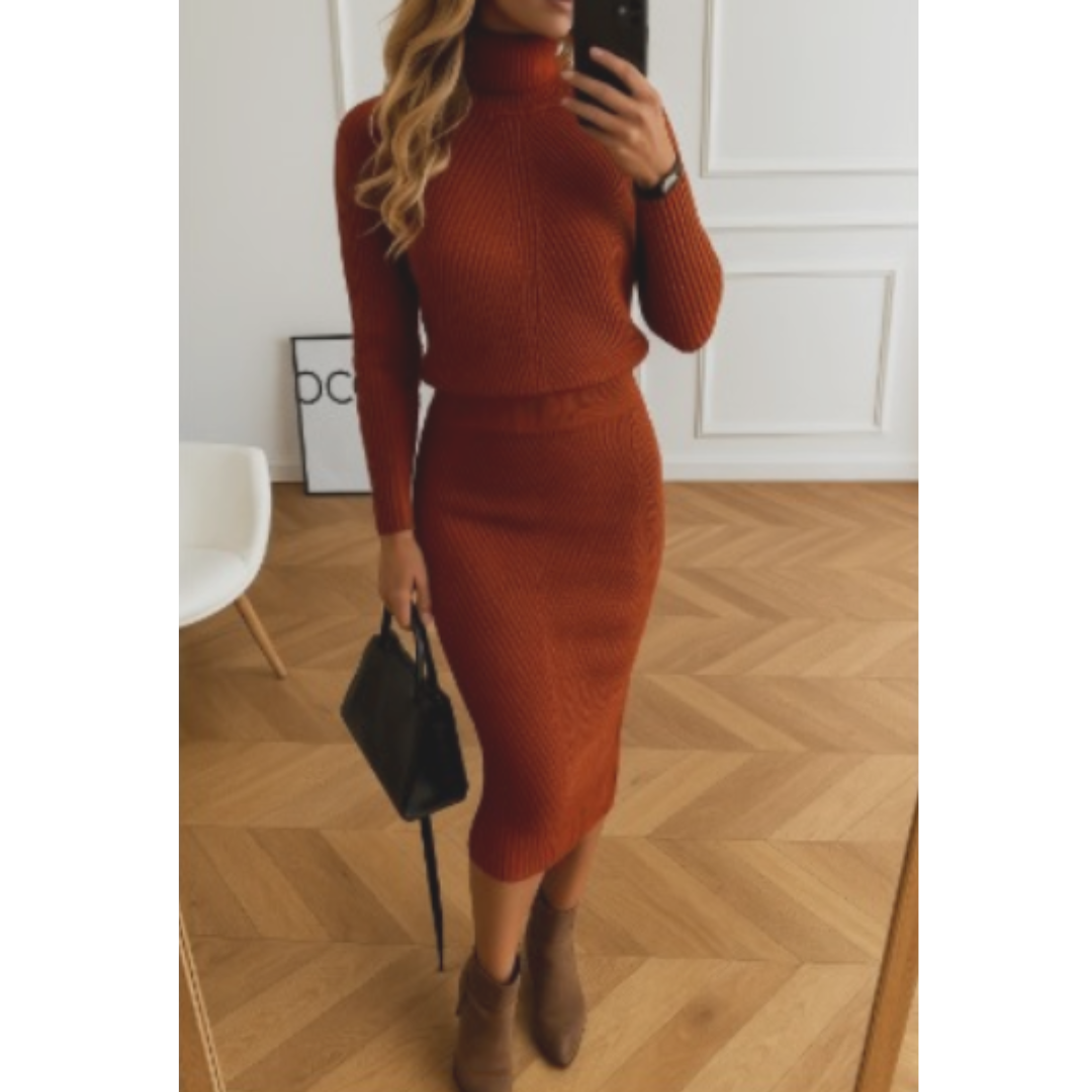 Emily & Isabella Brooks | Knit Sweater Dress