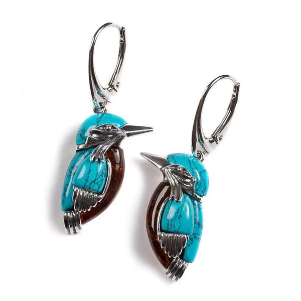 Emily & Isabella Brooks | Enamel Earrings in Blue