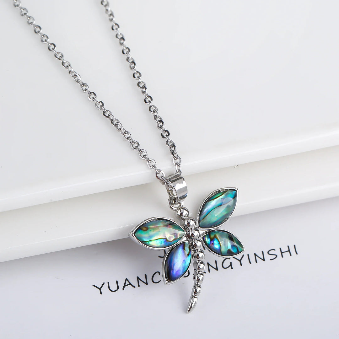 Emily & Isabella Brooks | Natural Shell Butterfly Pendant Necklace