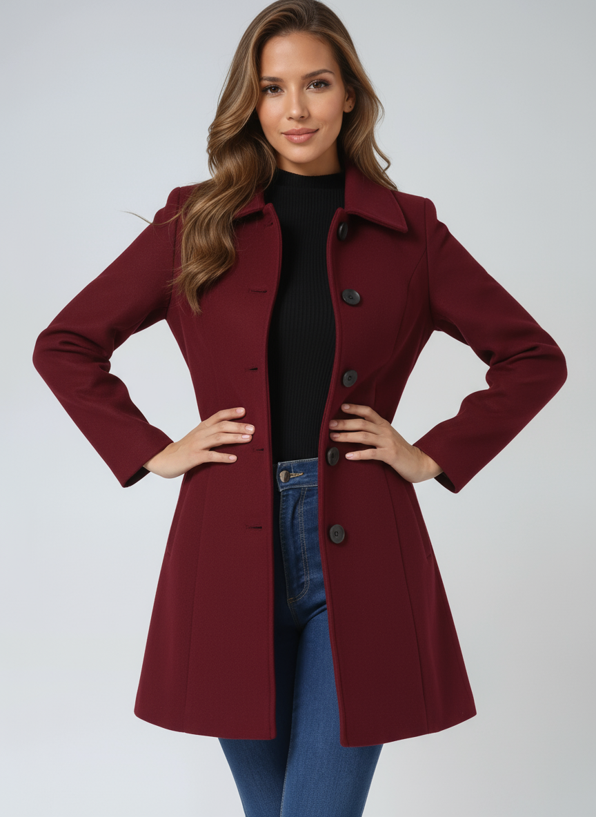 Emily & Isabella Brooks | women's winter coat, button front