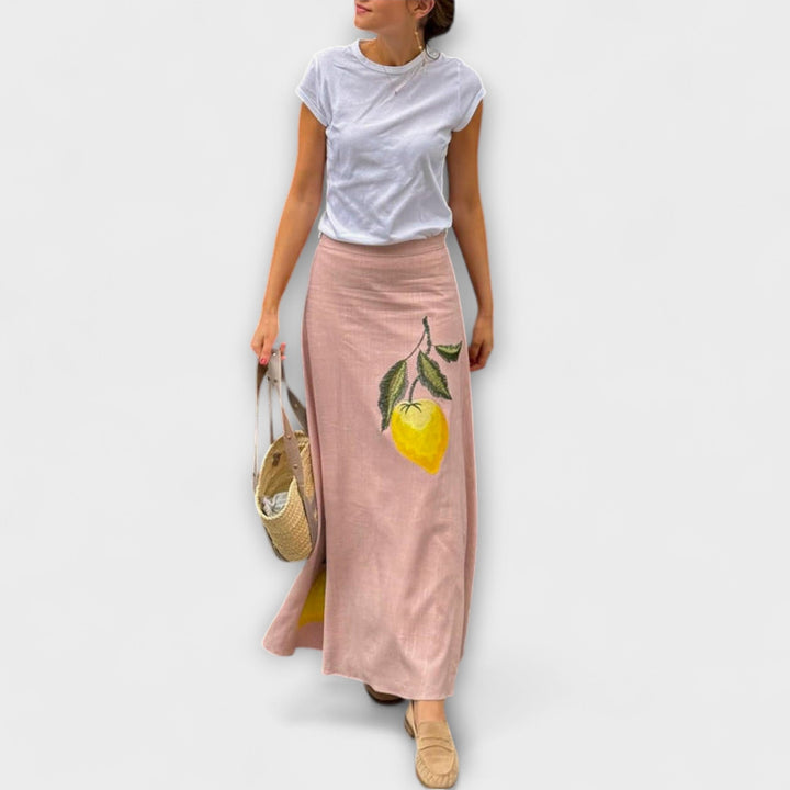 Emily & Isabella Brooks | Amalfi Print Midi Skirt