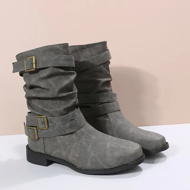 Emily & Isabella Brooks | Women's Casual Martin Boots, Round Toe Design