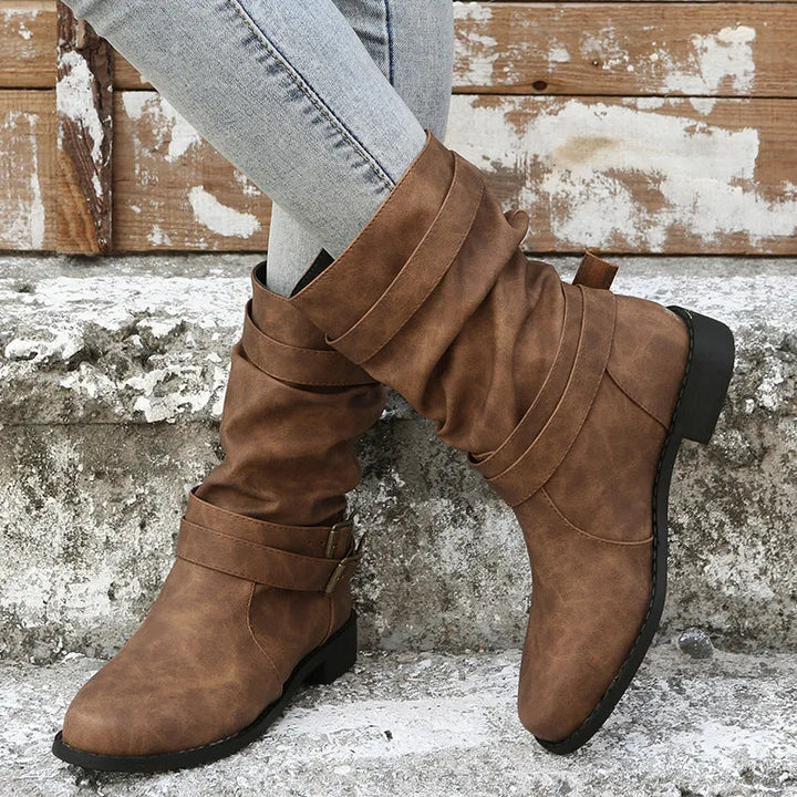 Emily & Isabella Brooks | Women's Casual Martin Boots, Round Toe Design
