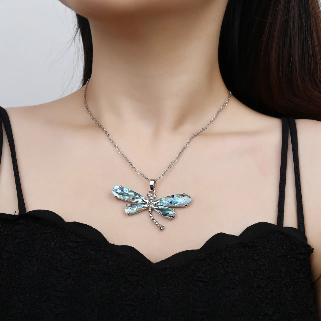 Emily & Isabella Brooks | Natural Shell Butterfly Pendant Necklace